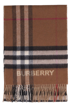 Checked cashmere scarf-1